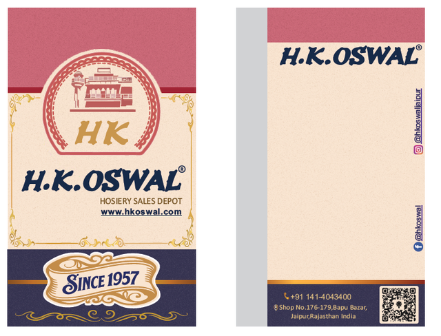 H.K. Oswal - Heritage Brand Identity & Tag Design